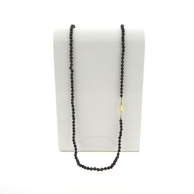 Image 1 of Garnet necklace/saucer with gold clasp; Antique | 80 cm