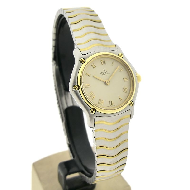 Image 3 of Ebel Classic Wave 166901; 18k gold/steel women's watch