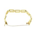 Image 5 of Bicolor gold Bismarck link bracelet