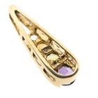 Image 8 of 10 Krt. gold pendant with a mix of gemstones