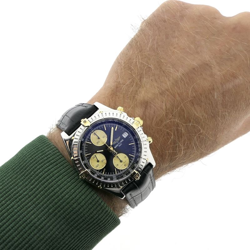 Image 9 of Breitling Chronomat Chronograph B13050; Vintage men's watch in full set