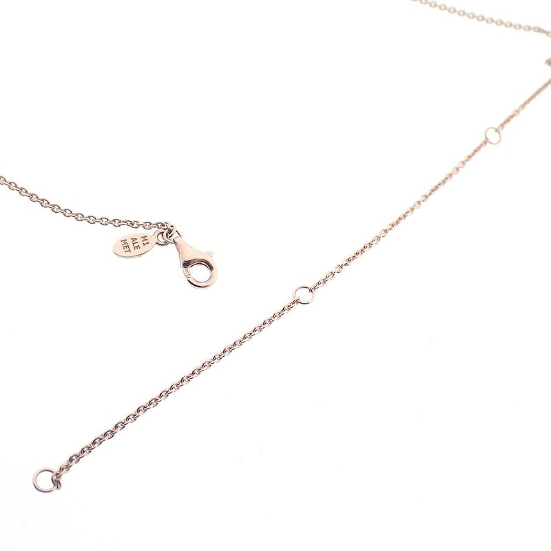 Image 7 of Pandora anchor link necklace with panther pendant; Rose gold plated; | 50 - 60 cm