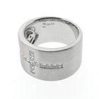 Image 5 of White gold ring with cross of diamonds 0.60 ct.