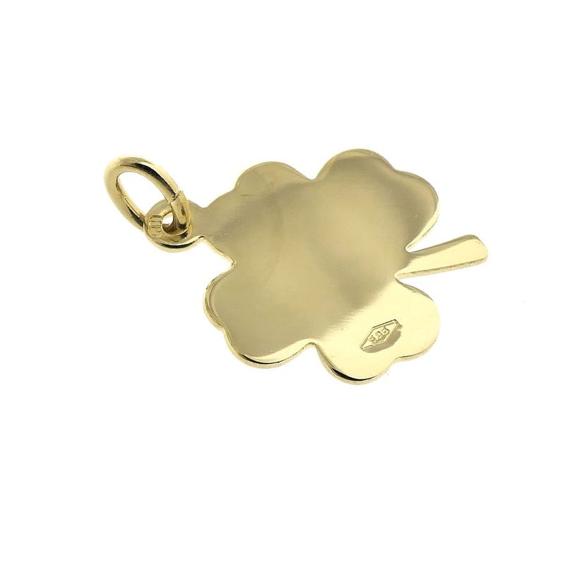 Image 5 of Gold pendant of a four-leaf clover
