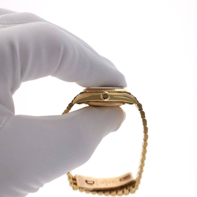 Image 9 of Rolex Oyster Perpetual 26mm 76198; 18ct. Yellow Gold Ladies Watch