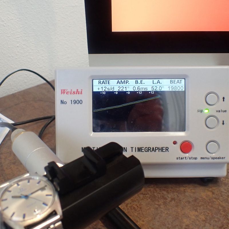 Image 11 of Omega Genève; Vintage horloge met unieke blauwe details