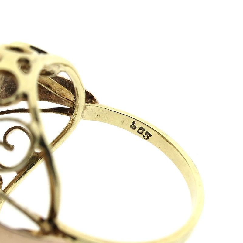 Image 6 of Gold ring with coin | John F. Kennedy