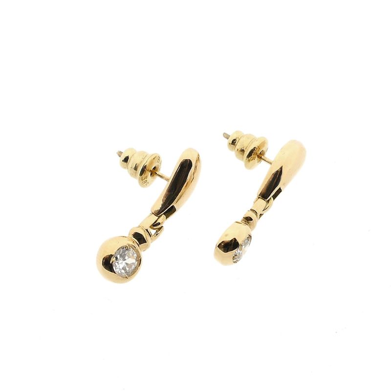 Image 10 of Gold Earrings with Zirconia