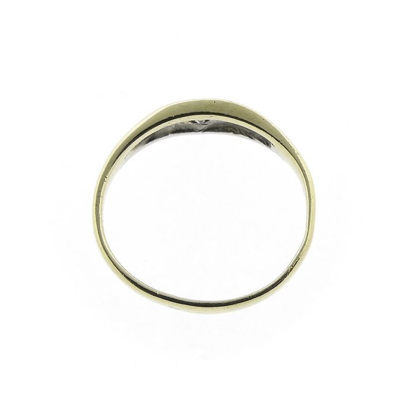 Image 4 of Gold solitaire ring with diamond 0.06 ct.