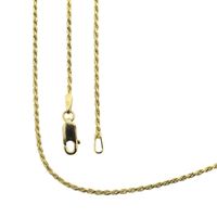 Gold twisted link chain | 45.5 cm