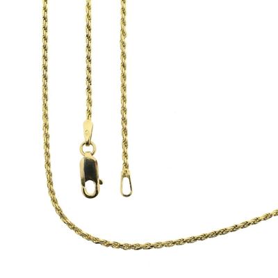 Image 1 of Gold twisted link chain | 45.5 cm