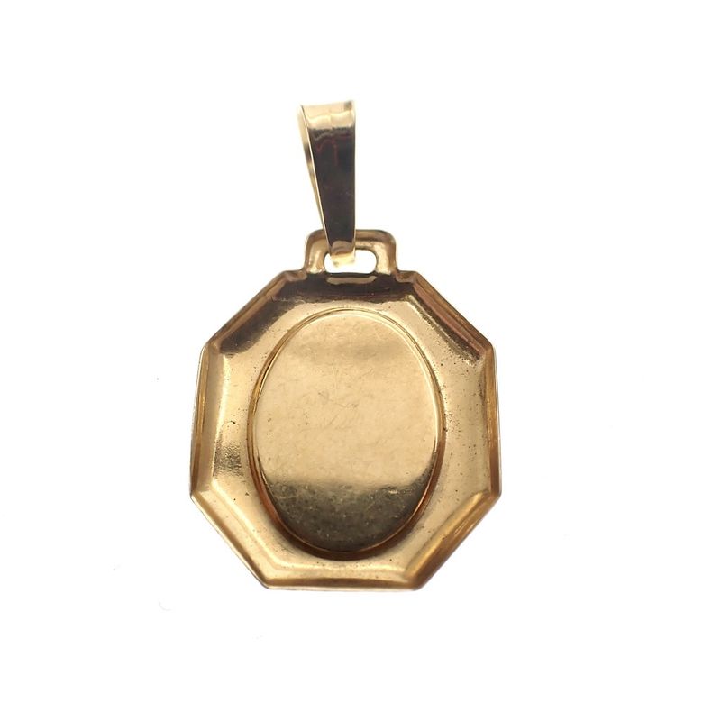 Image 3 of Gold pendant of the baptism of a child/baby