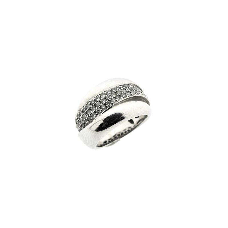 Image 1 of White gold ring with diamonds; 0.67 ct.