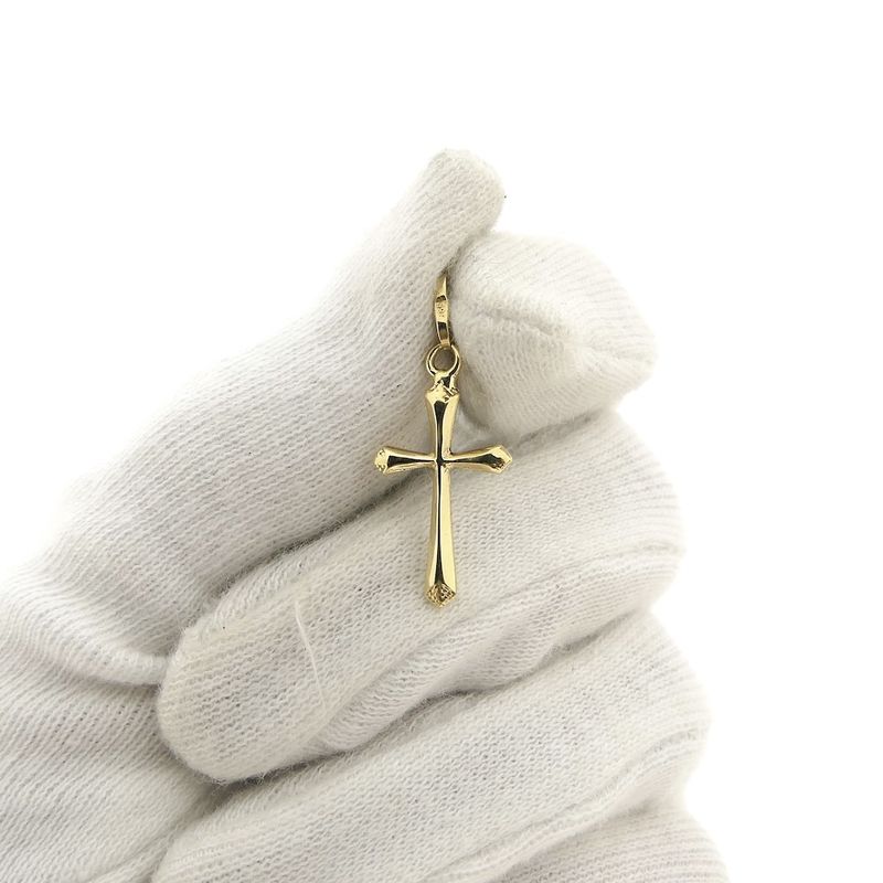 Image 2 of Gold pendant of a cross