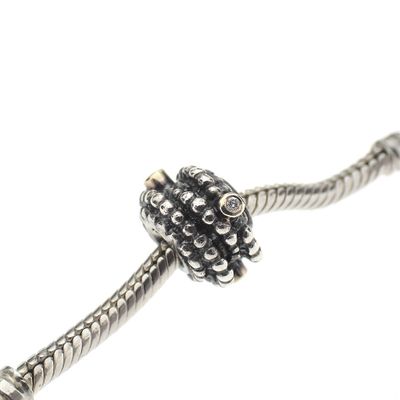 Image 2 of Pandora charm; Silver with gold; Entangled Beauty Ring