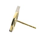 Image 9 of Two-tone gold stud earrings