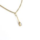 Image 8 of Gold pendant with diamond | 0.12 ct.