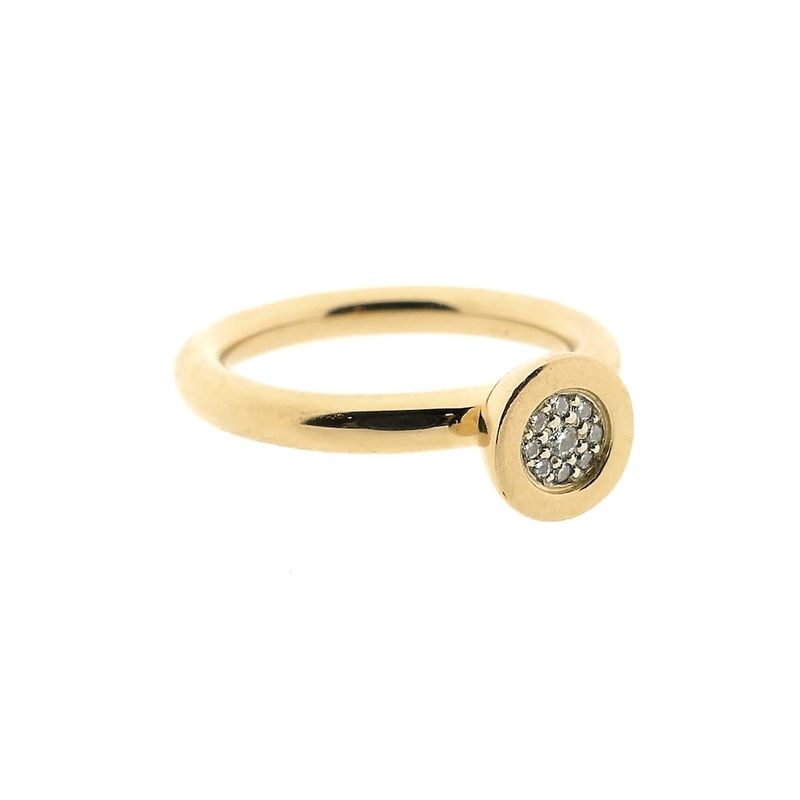 Image 3 of Bron Jewelry gold 'Sushi' ring with diamond; 0.045 ct.