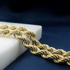 Image 2 of Gold twisted link chain