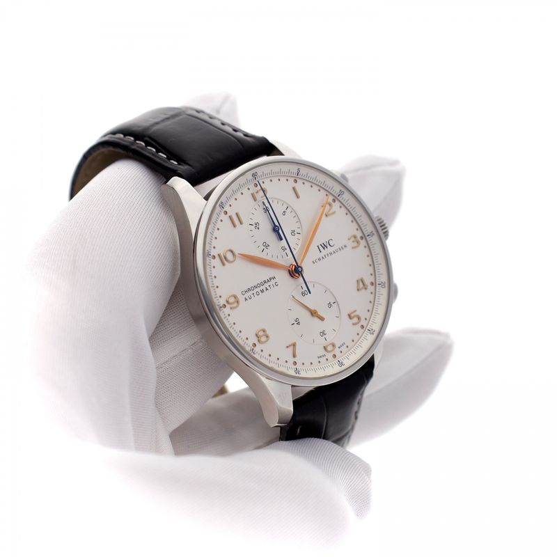 Image 12 of IWC Portuguese Chronograph 'Ivory' IW371445; Automatic Watch