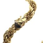 Image 8 of Gold twisted mesh link necklace