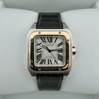 Image 17 of Cartier Santos 100 'Medium' Automatic 2878; 18k rose gold/steel watch
