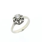 Image 1 of White gold solitaire ring with diamond; 0.10 ct.