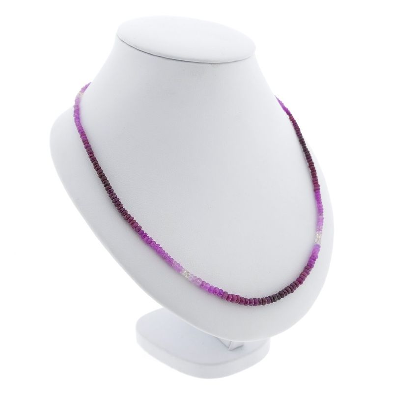 Image 2 of 9 carat ruby bead necklace