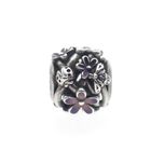 Image 3 of Pandora charm; Silver; Purple Daisy