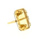 Image 7 of Gold ring set with synthetic yellow gemstone