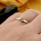 Image 4 of Gold ring with zirconia