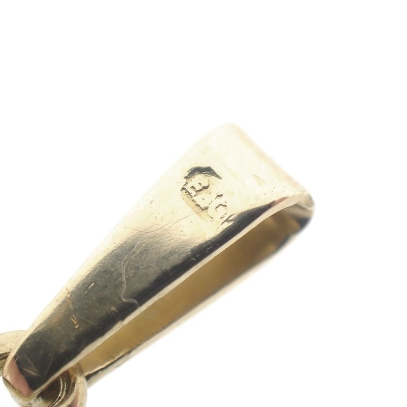 Image 9 of Gold zodiac sign pendant; Gemini