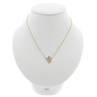 Image 1 of 18K gold anchor link necklace with a fixed pendant; angel with zirconia | 35 cm