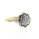 Image 6 of Gold ring with rose-cut diamonds; approx. 0.20 ct. | Antique
