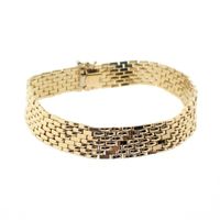 Vintage gold panther link bracelet