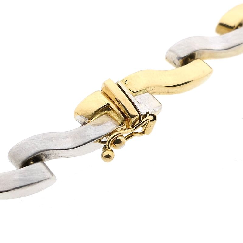 Image 6 of 18K Bicolor Gold Fantasy Link Necklace | 40.5 cm