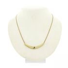 Image 1 of 8K sapphire and diamond necklace; 0.06 ct. | 43 cm