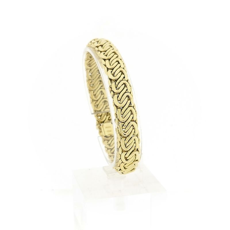 Image 1 of Gold French gourmet link bracelet