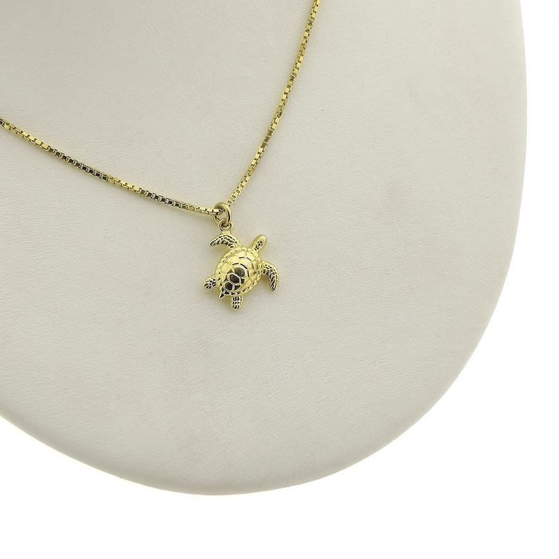 Image 6 of Gold pendant of a sea turtle