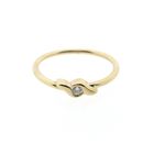 Image 3 of Gold solitaire ring with zirconia