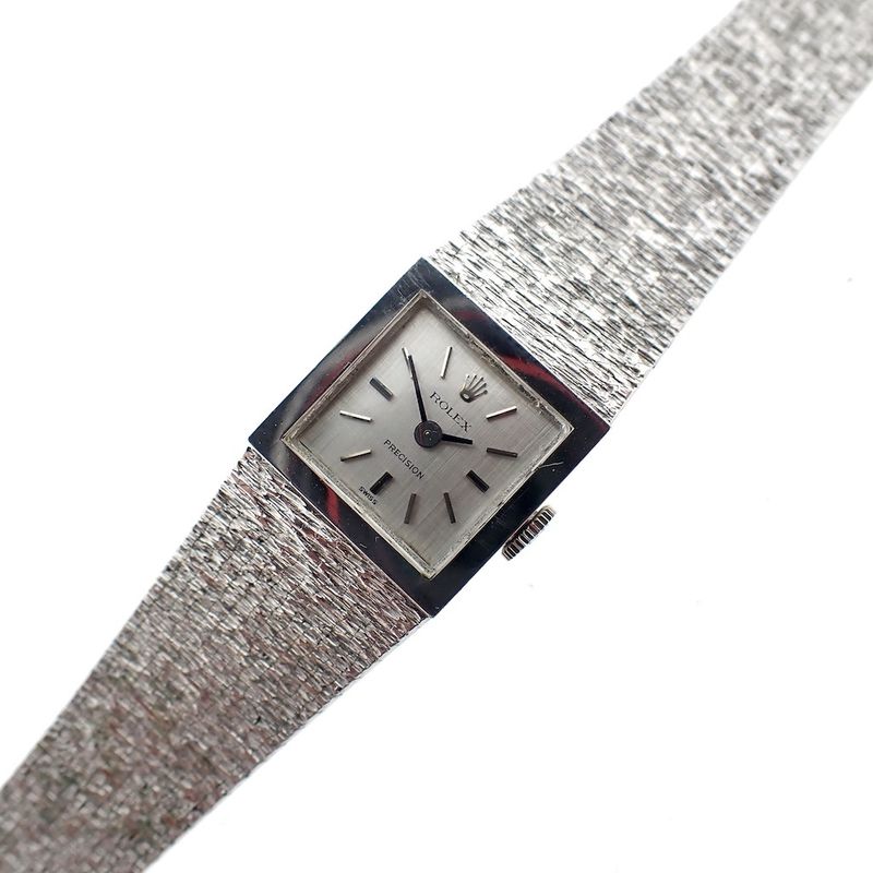 Image 1 of Rolex Precision; 18k white gold women's watch