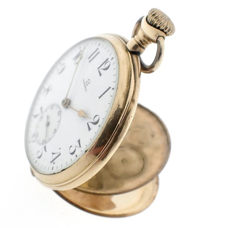 Image 5 of Omega; Antique 18k gold pocket watch