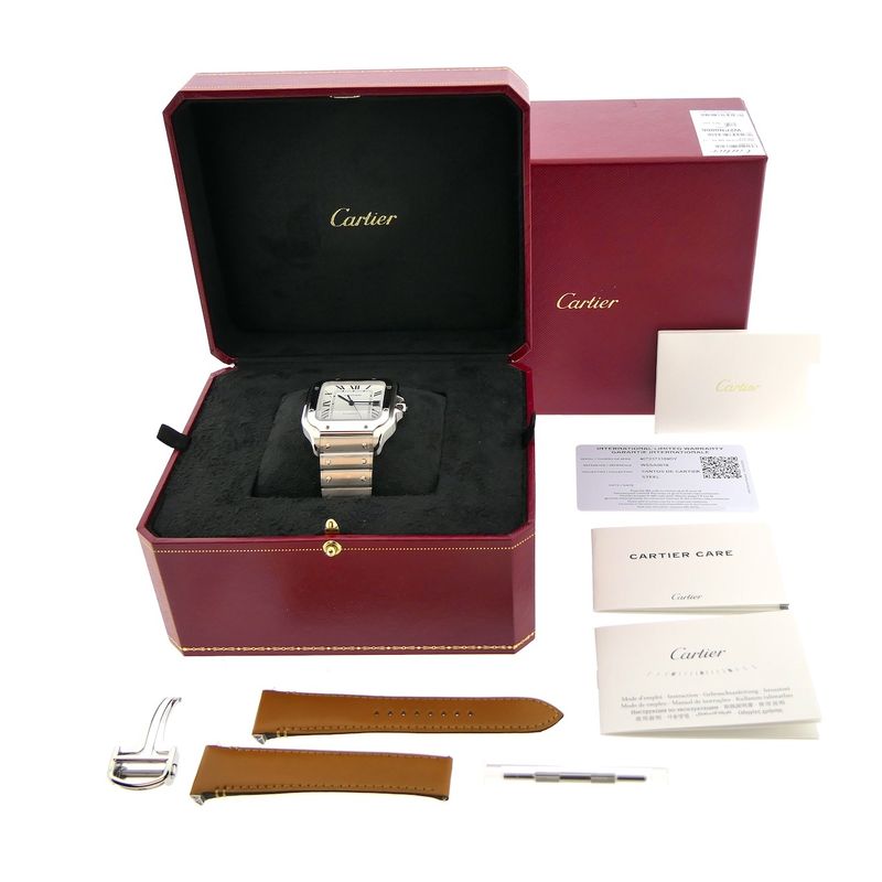 Image 4 of Cartier Santos 'Large' 4072 WSSA0018; Automatic men's watch