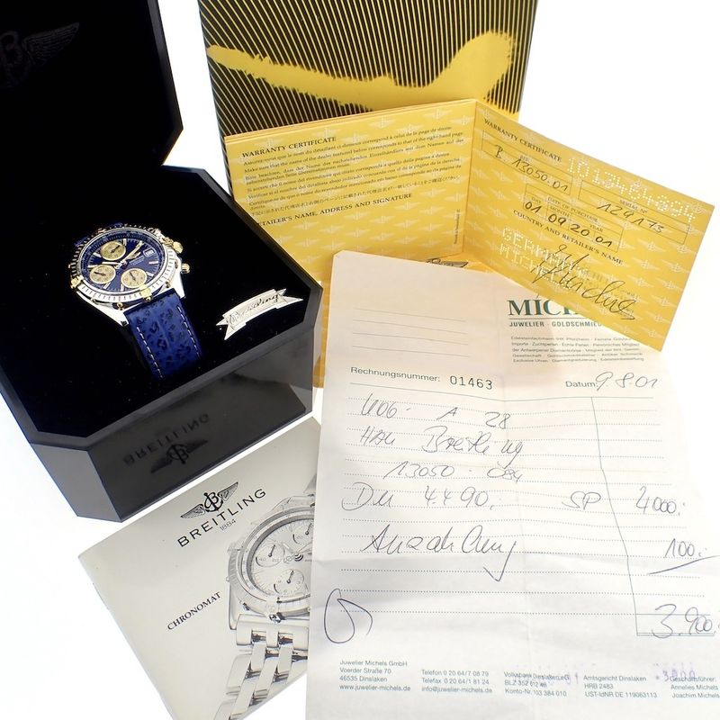 Image 13 of Breitling Chronomat B13050; Chronograph men's watch