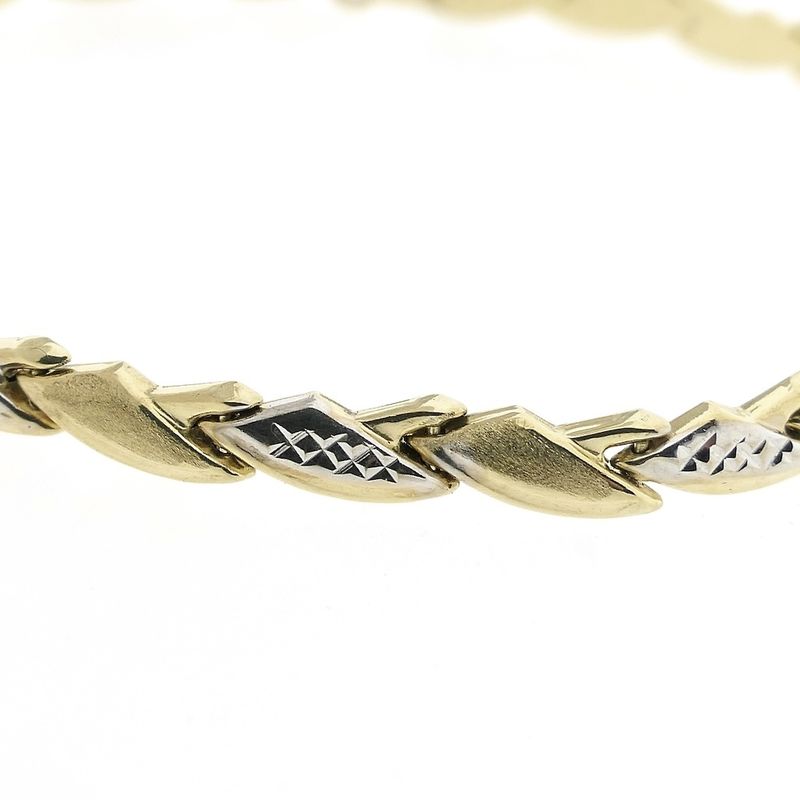 Image 4 of Two-tone gold fantasy link bracelet | 19 cm