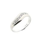 Image 1 of White gold ring with diamonds; 0.14 ct.