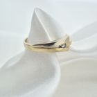 Image 2 of Two-tone gold ring with diamond | 0.03 ct.