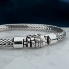 Image 2 of Silver Buddha to Buddha bracelet; Ellen