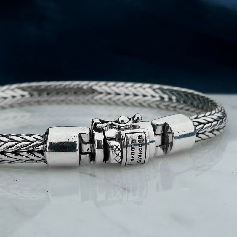 Image 2 of Silver Buddha to Buddha bracelet; Ellen