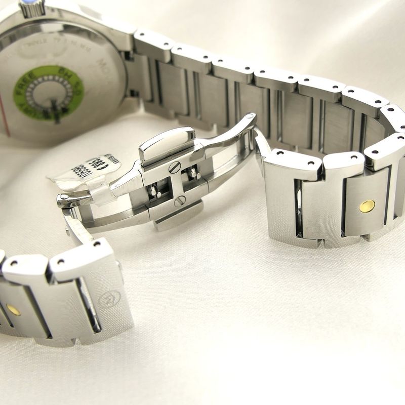 Image 13 of Movado SE; Two-tone watch with white dial; 0607516